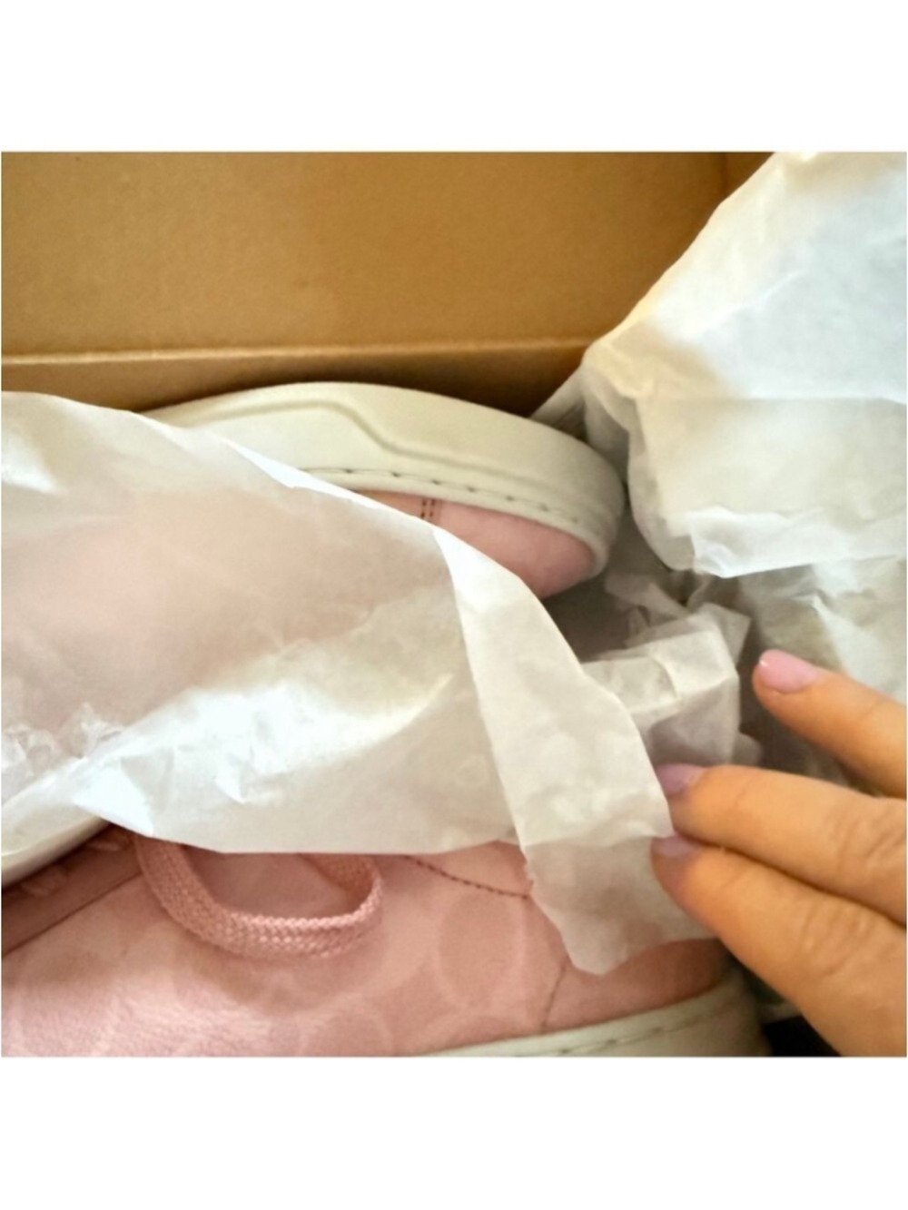 NEW Coach High Line CBT39 Powder Pink Signature Sneakers Size 6.5 NIB - Picture 9 of 10